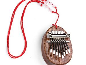 Exotic Nepal Kalimba 8 Keys Thumb Piano with lanyard Portable Mini Piano Musical instruments Good Valentine Gift Finger Piano Gift
