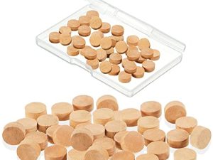 20 Pcs Trumpet Cork Pads Trombone Repairing Cork Pads 9 x 4 MM Trumpet Corks Water Key Spit Valve Cork Pad Replacement with Storage Box for Musical Instrument Accessories Kit