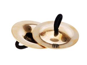 an-do-er 2pcs Finger Cymbals Belly Dancing Gold Musical Instrument