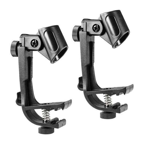 2PCS Adjustable Drum Microphone Clips 2PCS Adjustable Drum Microphone Clips