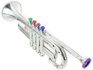 ERINGOGO Trompetas Musical Instruments Play Toy 4 Tones Trumpet for Kids
