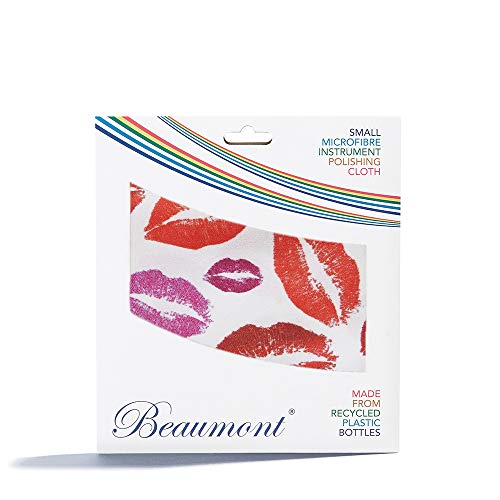 Beaumont Musical Polishing & Cleaning Patterned Bubblegum Kisses Instruments Trumpet Clarinet Sax Flute Recycled Microfibre Cleaning Cloth Brass Silver 25 x 25cm (BFC-BK) Beaumont Musical Polishing & Cleaning Patterned Bubblegum Kisses Instruments Trumpet Clarinet Sax Flute Recycled Microfibre Cleaning Cloth Brass Silver 25 x 25cm (BFC-BK)