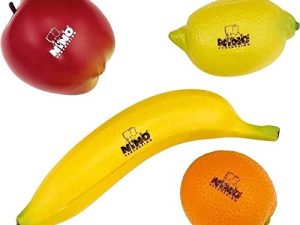 Nino Percussion Kids Plastic Percussion Shapes-NOT Made in China-for Classroom Music or Playing at Home