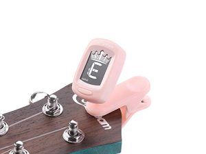 Clip-On Tuner for Guitar Ukulele Violin Bass & Chromatic Tuning Modes (multi-key modes)
