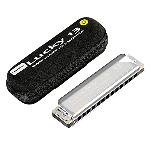 East top Lucky 13 Bass Plus Blues Harmonica 13 Holes Diatonic Harp Mouth Organ Professional Musical Instruments PaddyRichter G Key harmonica for Adults East top Lucky 13 Bass Plus Blues Harmonica 13 Holes Diatonic Harp Mouth Organ Professional Musical Instruments PaddyRichter G Key harmonica for Adults