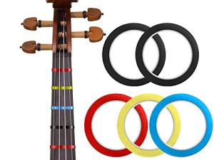 5 Rolls Violin Fingering Tape for Fretboard Note Positions 216 ft Positions Practising Guide for Cellos Colorful Orchestral Instruments Fingering Tape