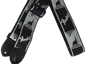 Fender Neon Monogramed Daphne Blue Guitar Strap