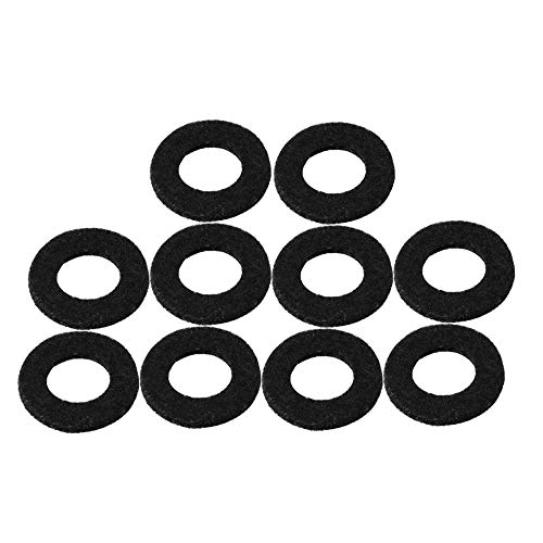 10PCS Felt Trumpet Valve Felt Trumpet Pad Musical Parts (Black) 10PCS Felt Trumpet Valve Felt Trumpet Pad Musical Parts (Black)