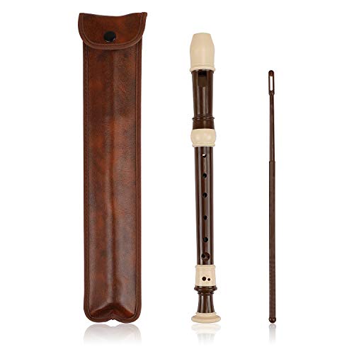 Soprano Recorder Descant Flauta Recorder 8 Hole ABS Clarinet German Style Treble flute C Key With Fingering Chart Instructions with Cleaning Rod Bag (baroque) Soprano Recorder Descant Flauta Recorder 8 Hole ABS Clarinet German Style Treble flute C Key With Fingering Chart Instructions with Cleaning Rod Bag (baroque)