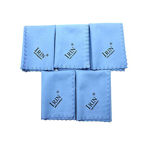 Mowind 5pcs Microfiber Polishing Cleaning Cloth for Musical Instrument Guitar Piano Violin Sax Clarinet Flute Universal Mowind 5pcs Microfiber Polishing Cleaning Cloth for Musical Instrument Guitar Piano Violin Sax Clarinet Flute Universal