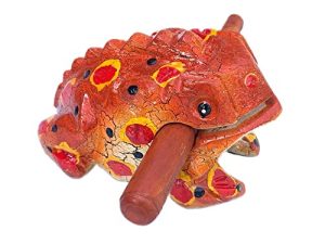 5 Inch Guiros Percussion Instruments Wooden Frog