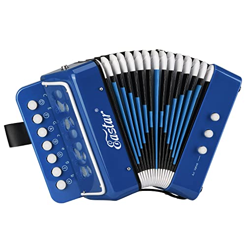 Eastar Kids Accordion Toy Accordian Mini Musical Instruments 10 Keys Button for Child Children Kids Toddlers Beginners (Blue) Eastar Kids Accordion Toy Accordian Mini Musical Instruments 10 Keys Button for Child Children Kids Toddlers Beginners (Blue)