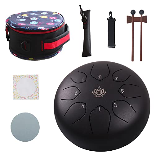 Yasisid Steel Tongue Drum 6 Inches Steel Hand Drum C-Key with Bag Yasisid Steel Tongue Drum 6 Inches Steel Hand Drum C-Key with Bag