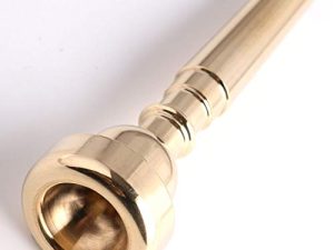 AYUBOUSA Gold Plated Trumpet Mouthpiece 7C Compatible with Yamaha Bach Conn King Replacement Musical Instruments Accessories