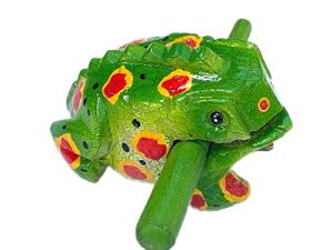 5 Inch Guiros Percussion Instruments Wooden Frog