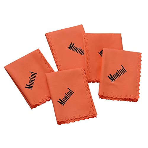 Mowind Musical Instrument Cleaning Cloth for Guitar Violin Ukulele Clarinet Trumpet Saxophone Cleaning Universal Clean Tool Soft Fiber Cloth 5pcs Mowind Musical Instrument Cleaning Cloth for Guitar Violin Ukulele Clarinet Trumpet Saxophone Cleaning Universal Clean Tool Soft Fiber Cloth 5pcs