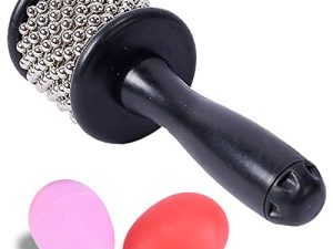 Cabasa Instrument with 2 Egg Shakers