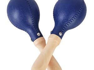 EASTROCK Maracas Hand Percussion Rattles Sand Hammer Percussion Instrument Blue Professional Maracas with ABS Shells and Wooden Handles for Party