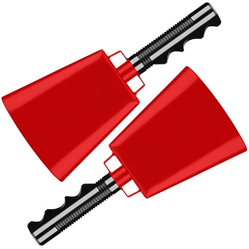 2 pack 10 in. steel cowbell/Noise makers with handles. Cheering Bell sporting 2 pack 10 in. steel cowbell/Noise makers with handles. Cheering Bell sporting