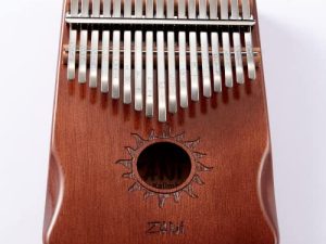 Kalimba Thumb Piano 17 Keys Portable Mahogany Finger Piano With Tuning Hammer is a Music Gift for Children
