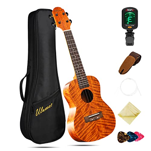 Ukulele Solid Top Concert 23 Inch Acacia Ukelale for Beginners Ukulele Solid Top Concert 23 Inch Acacia Ukelale for Beginners