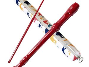 12.8Inches 8 Hole Descant Soprano Recorder with Recorder Case Gift Bag Cleaning Stick Musical Instruments Flute For Kids and Adults