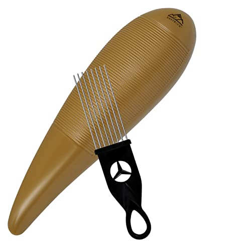 EASTROCK Guiro Instrument 3.3"x12" Fish Shaped Latin Percussion Instrument with 1 Scraper Musical Training Tool for Beginners and Professional Band Accompaniment EASTROCK Guiro Instrument 3.3"x12" Fish Shaped Latin Percussion Instrument with 1 Scraper Musical Training Tool for Beginners and Professional Band Accompaniment