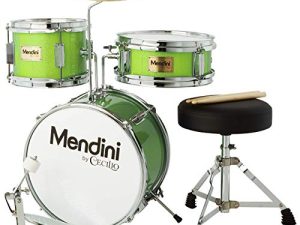 Mendini By Cecilio Kids Drum Set - Junior Kit w/ 4 Drums (Bass