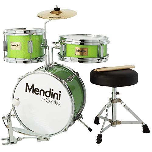 Mendini By Cecilio Kids Drum Set - Junior Kit w/ 4 Drums (Bass Mendini By Cecilio Kids Drum Set - Junior Kit w/ 4 Drums (Bass