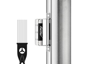 Eastar Stainless Steel Guiro Instruments Latin Percussion Instrument Shaker Musical Instruments 4" x 12" Metal Guiro with Scraper