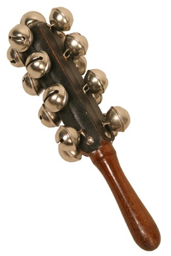 DOBANI Hand Sleigh Bells on Wooden Handle DOBANI Hand Sleigh Bells on Wooden Handle