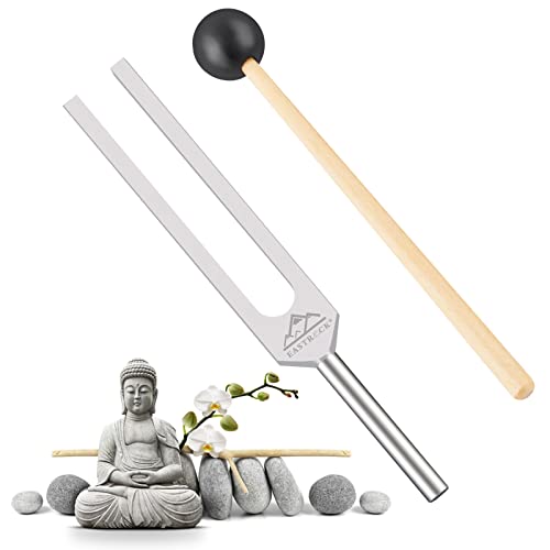 EASTROCK 528 Hz Tuning Fork with Silicone Hammer and Cleaning Cloth EASTROCK 528 Hz Tuning Fork with Silicone Hammer and Cleaning Cloth