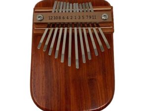 Mountain Melodies Amp-Ready African Padauk 12 Key Thumb Piano Kalimba USA Made Musical Instrument