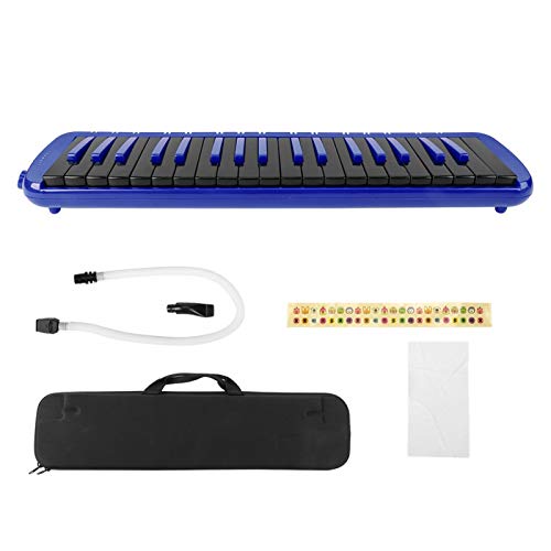 F‑37s Melodica Blowpipe Mouthpiece Piano 37‑key Built‑In Keyboard Wind with Blowpipe Mouthpiece Musical Note Sticker Musical Instrument Suitable for Beginner Practice(Blue) F‑37s Melodica Blowpipe Mouthpiece Piano 37‑key Built‑In Keyboard Wind with Blowpipe Mouthpiece Musical Note Sticker Musical Instrument Suitable for Beginner Practice(Blue)