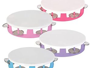 The Dreidel Company Tambourines for Kids Hand Held