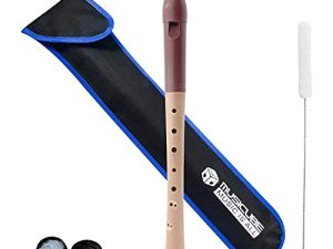 MUSICUBE Professional C-Soprano Recorder Instrument for Beginner Kids Adults Baroque Fingering Double Holes Recorder Musical Instrument for School & Home 2-Pieces Recorder kit Gift Choice