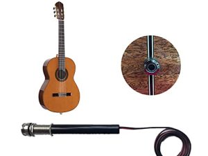 Aikongcd Acoustic Guitar Pickup for Classical Guitar Ukulele Cajon Djembe (black)