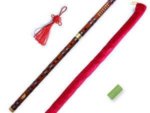 Vintage Style Dizi Bamboo Flute Chinese Instrument Traditional (KEY F)