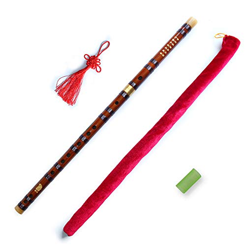 Vintage Style Dizi Bamboo Flute Chinese Instrument Traditional (KEY F) Vintage Style Dizi Bamboo Flute Chinese Instrument Traditional (KEY F)