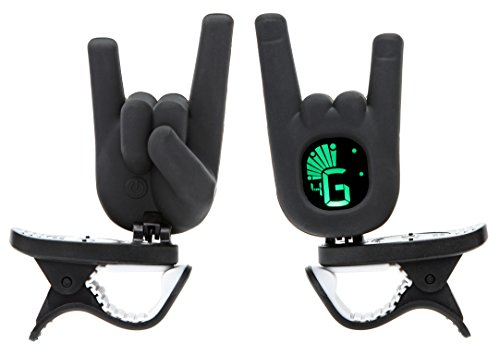 2Eleven Music Clip On Devil Horn Hand Gesture Guitar Tuner with Modes for Guitar 2Eleven Music Clip On Devil Horn Hand Gesture Guitar Tuner with Modes for Guitar