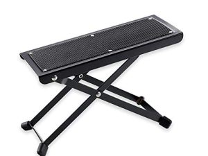 Miwayer Guitar Foot Rest 4-Position Height Adjustable Rubber End Caps and Non-Slip Rubber Padfor Com fortable and Solid Support