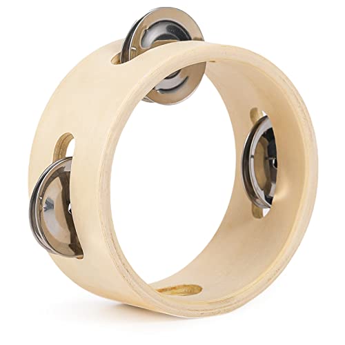 Tambourines for Adults Hand Held Wooden Tambourine Tambourines for Adults Hand Held Wooden Tambourine