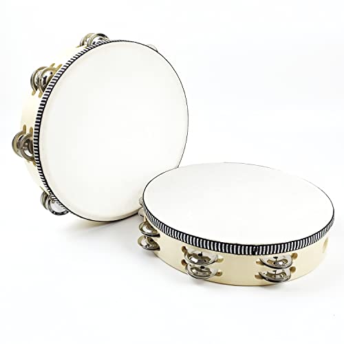 LOONELO 2 Pack Tambourines with 10inch LOONELO 2 Pack Tambourines with 10inch