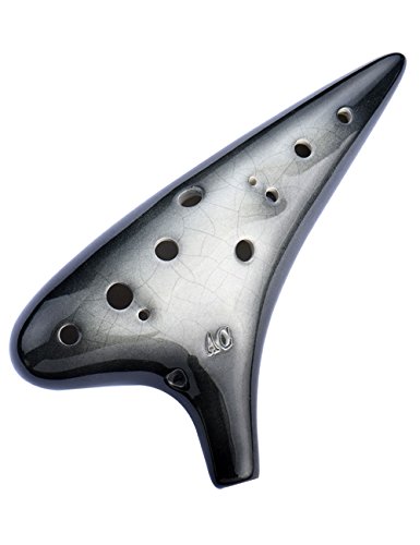 ”Joy of Wood Thrush” 12 Hole Alto C Ceramic Ocarina in Exquisite Craft (Gradient Black) ”Joy of Wood Thrush” 12 Hole Alto C Ceramic Ocarina in Exquisite Craft (Gradient Black)