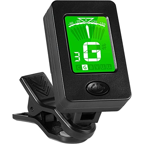 Clip On Ukulele Guitar Tuner for Acoustic Electric Guitar Bass Mandolin Violin Banjo Large Clear LCD Display Guitar Tuner Chromatic Tuner Clip On Ukulele Guitar Tuner for Acoustic Electric Guitar Bass Mandolin Violin Banjo Large Clear LCD Display Guitar Tuner Chromatic Tuner