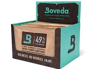 Boveda Wooden Music Instruments - 49% RH 2-Way Humidity Control - Size 70 For Wooden Instruments – Protects All Wood Instruments For Optimal Sound – Prevents Cracking & Warping Of Guitars – 12 Count