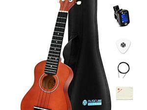MUSICUBE Ukuleles for Beginners Kids 21-Inch Wooden Soprano Ukuleles Instrument Kit with Ukulele Tuner