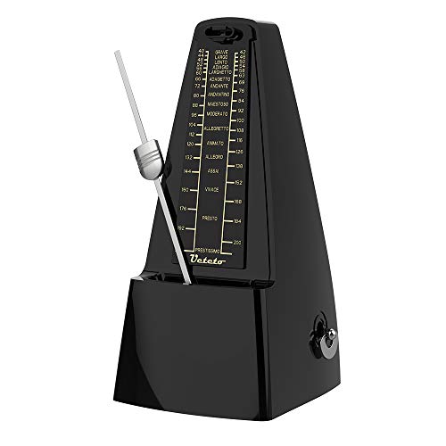Ueteto Mechanical Metronome Black/Loud Sound Piano Drum Violin Guitar Ueteto Mechanical Metronome Black/Loud Sound Piano Drum Violin Guitar