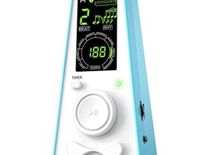 Electronic Digital Metronome for Musicians Piano Guitar Violin Instrument Volume & Beat Speed Adjustable Universal(Blue)