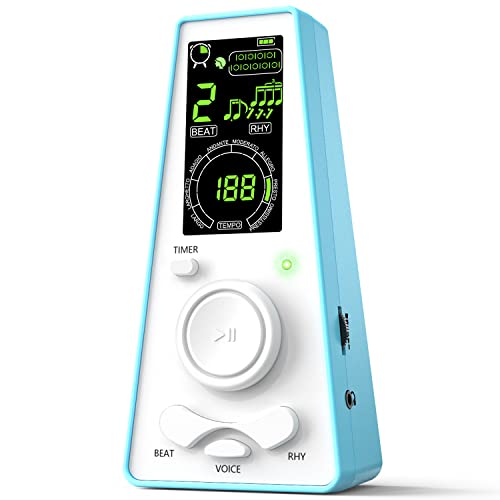 Electronic Digital Metronome for Musicians Piano Guitar Violin Instrument Volume & Beat Speed Adjustable Universal(Blue) Electronic Digital Metronome for Musicians Piano Guitar Violin Instrument Volume & Beat Speed Adjustable Universal(Blue)